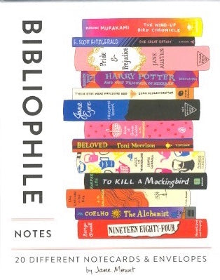Bibliophile Notes: 20 Different Notecards & Envelopes